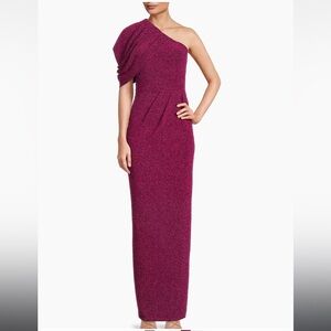 Black Halo One Shoulder Dress - Black